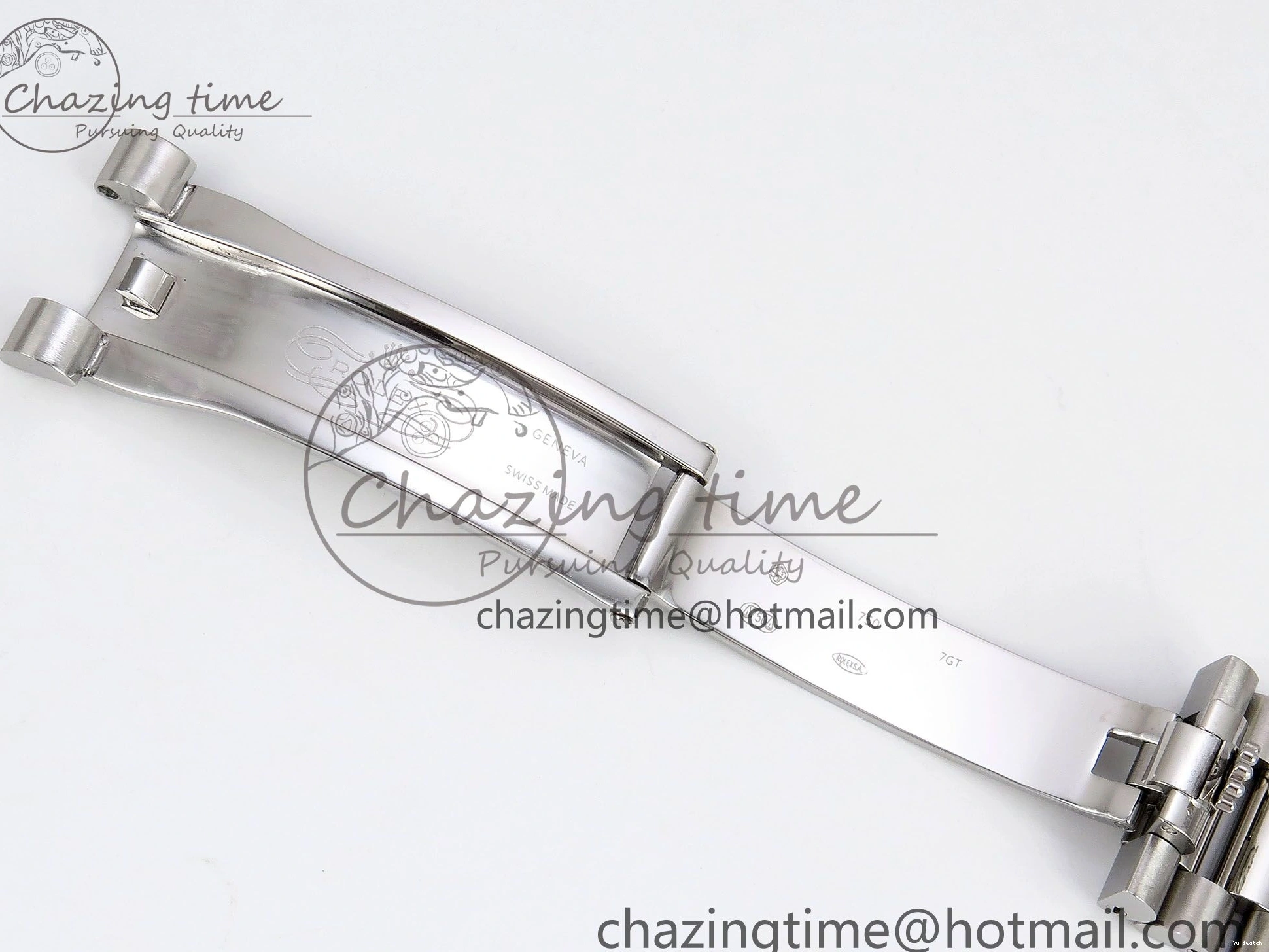 904L VR3255 DayDate SS President Green on Steel (Gain 40 Arabic Dial Weight) JDF Bracelet V3 0304